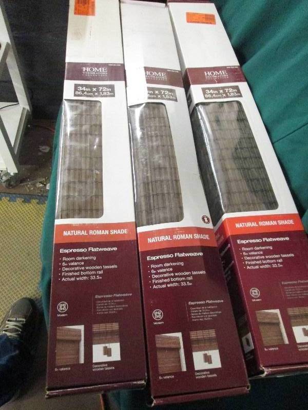3 homedecorators 34x72 natural ro...