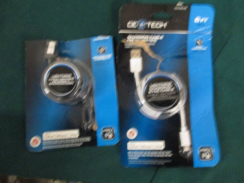 2 Ce tech charging cables for i-pho...