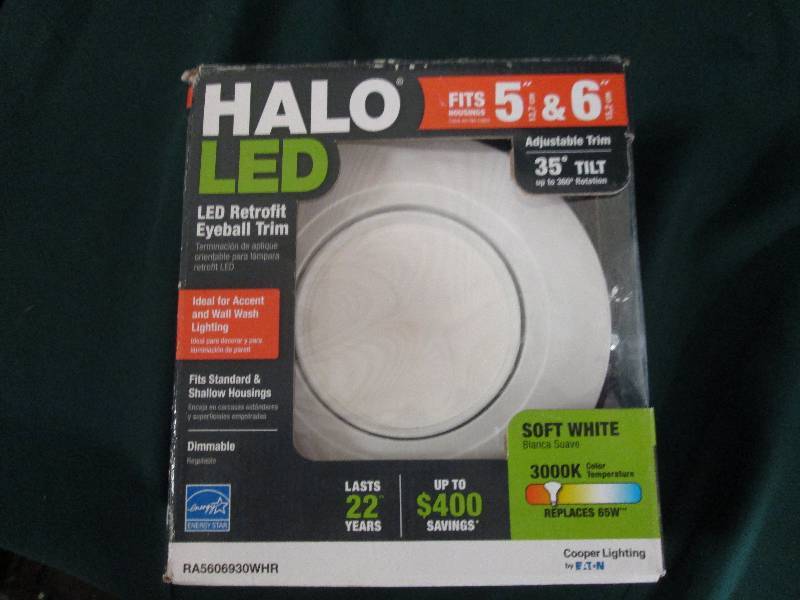 1 halo LED retrofit eyeball trim fi...