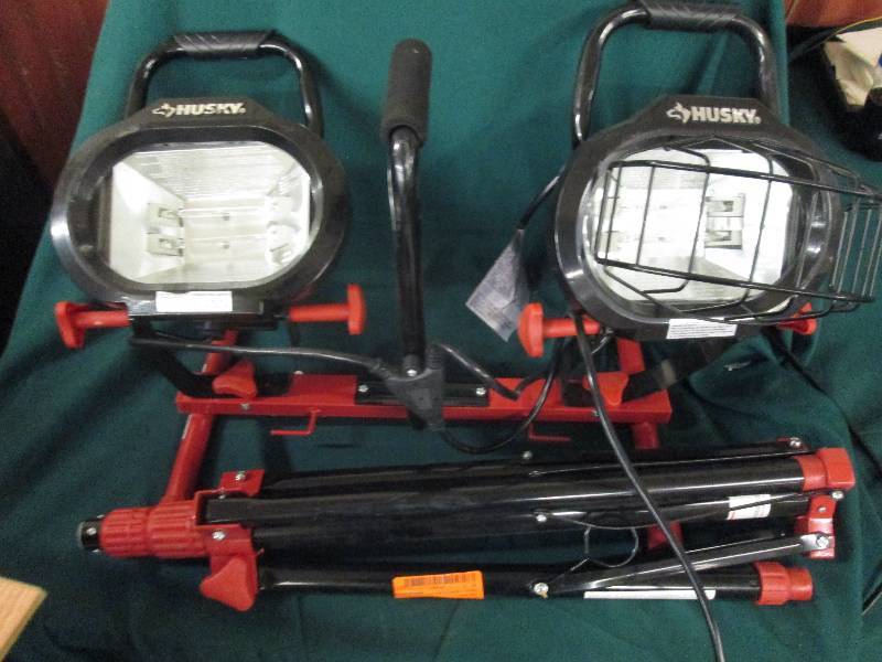dual husky work light with tripod l...