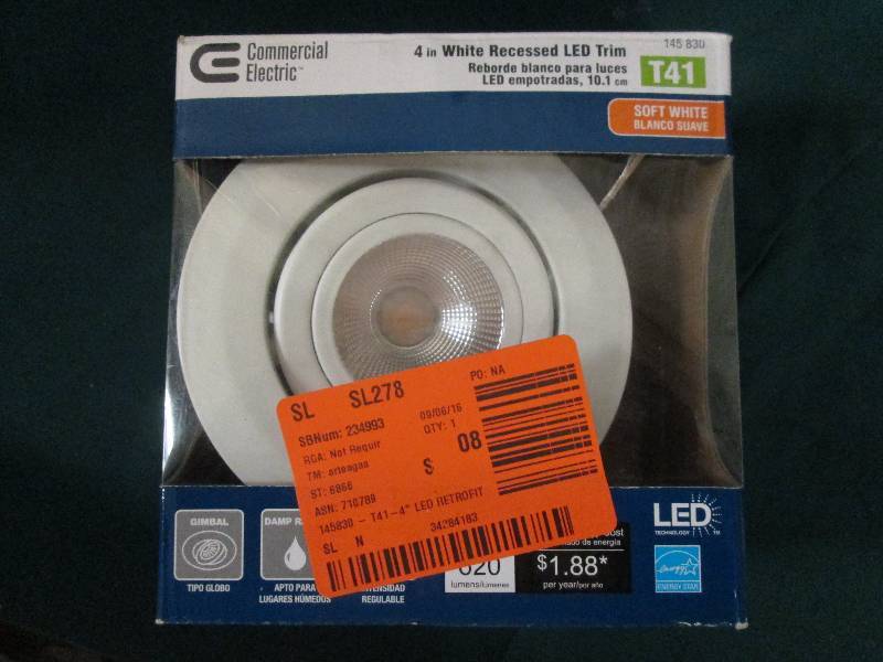 commercial electric 4 recessed LED...