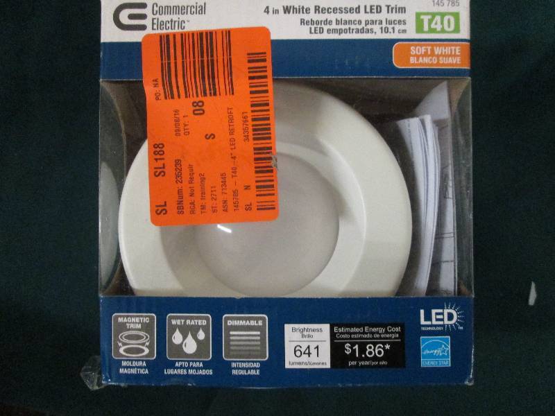 commercial electric 4 recessed LED...
