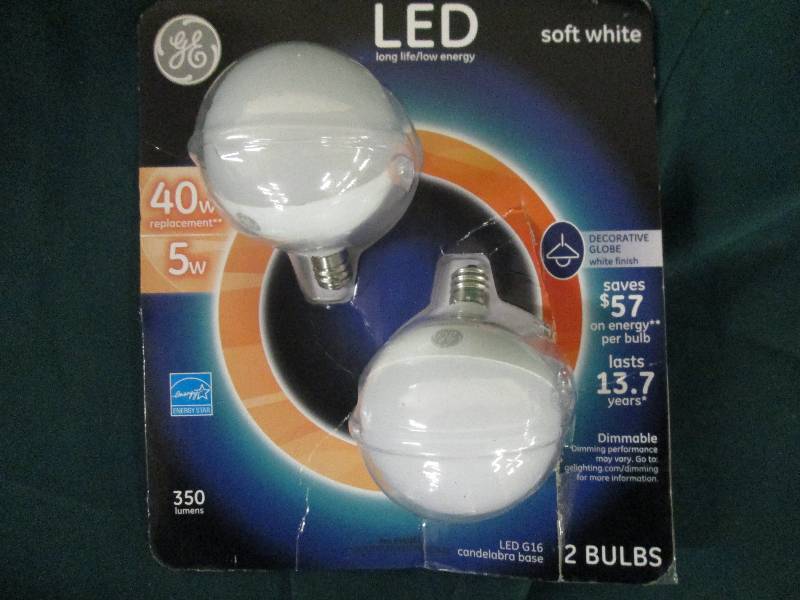 GE soft white LED 5 w replaces 40w ...