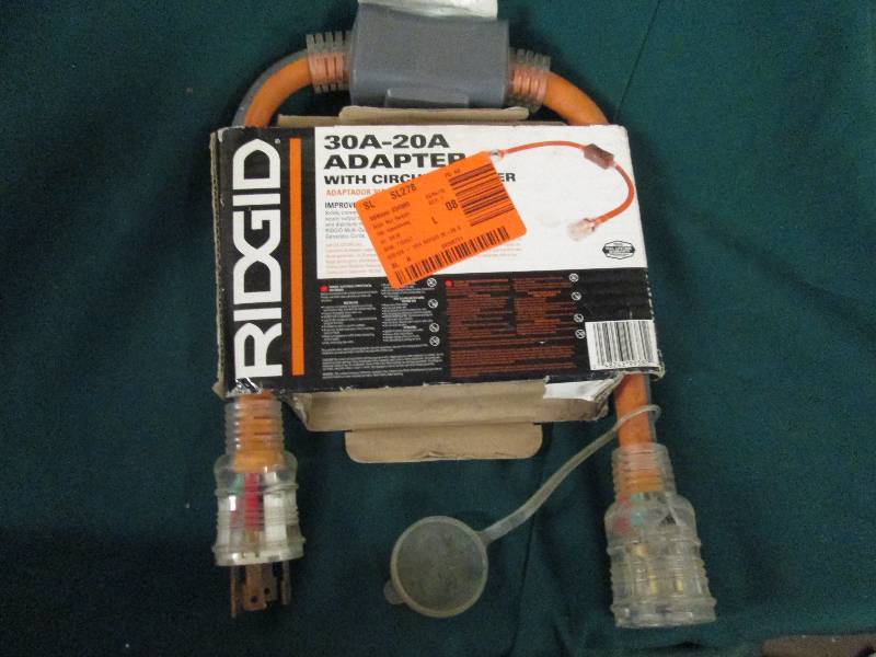 1 rigid 30a-20a adapter with circut...