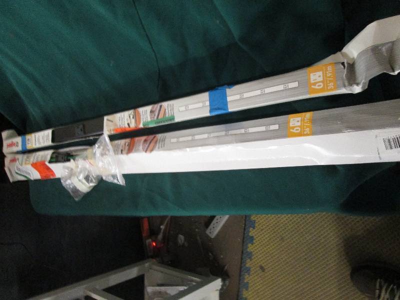 2 hard wired 6-outlet strips open b...