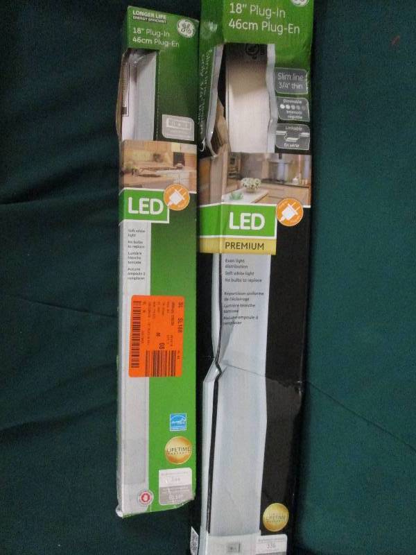 2 LED 18 plug in light strips unte...