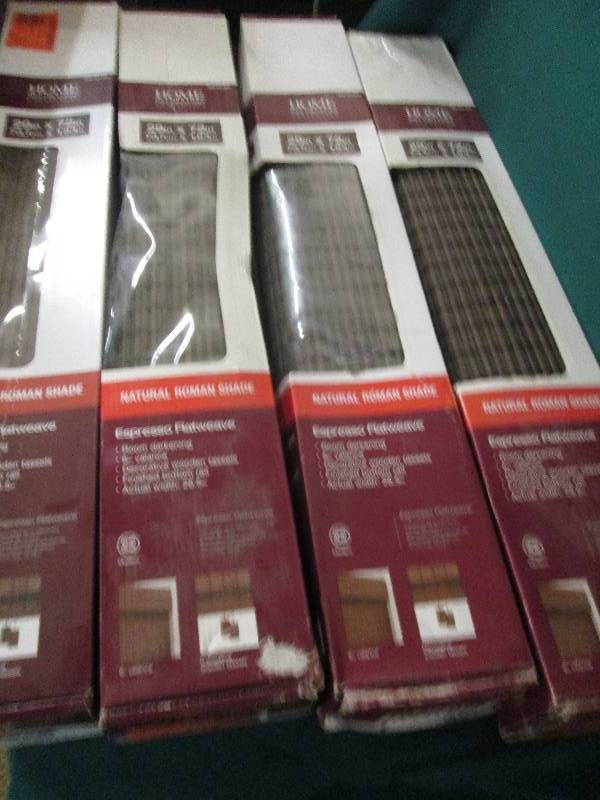 4 natural roman shades 29x72 espr...