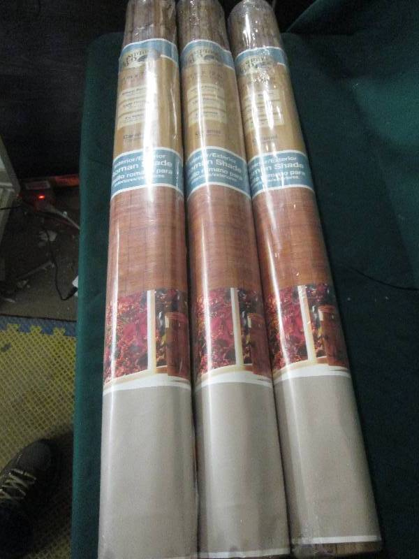 3 natural roman shades 31x72 natu...