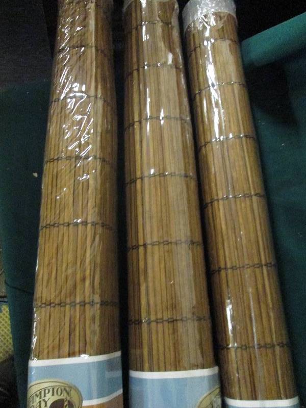 3 roman shades 48x72 natural bamb...