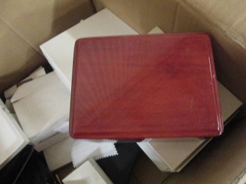 box of watch cases ...