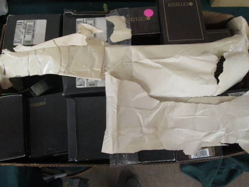 box of watch cases ...