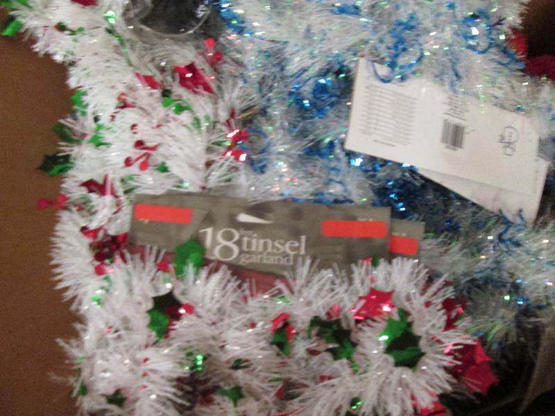 big box of tinsel and leighs and so...
