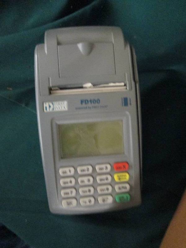 credit card machines ...