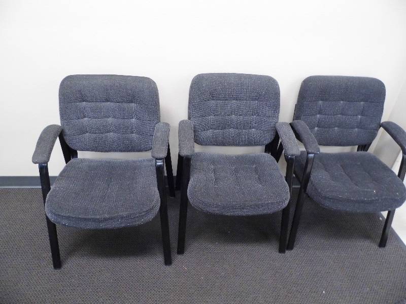 Lot of 3 Waiting Room Chairs