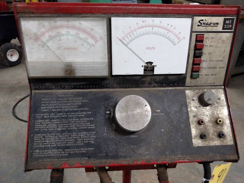 lot 97 image: Snap-On MT539 Battery Load Tester...
