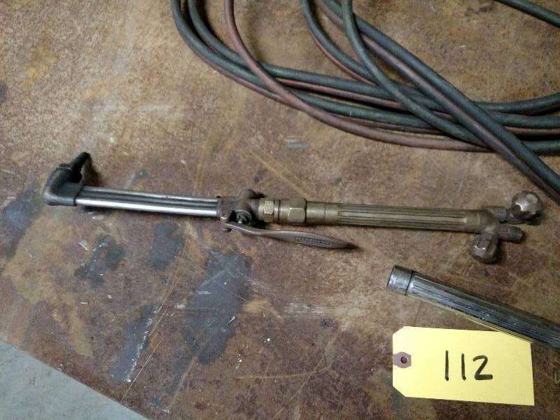 lot 112 image: Marquette Model A OxyAcetylene Tor...
