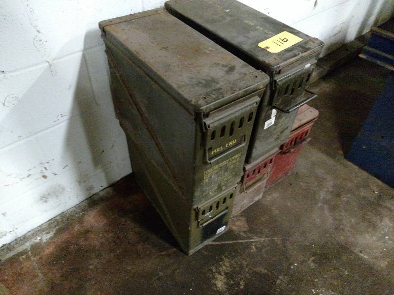 lot 116 image: (5) Ammo Boxes...