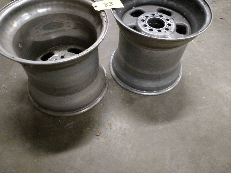 lot 83 image: (2) Aluminum Rims, 15 x 13.5, Multi...