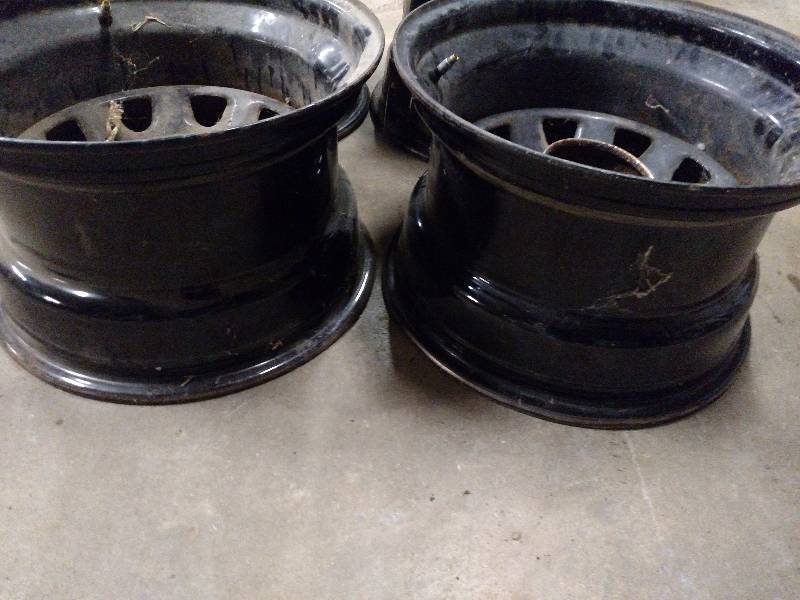 lot 85 image: (4) Steel Rims, 16 x 10, Fits 6.5 ...