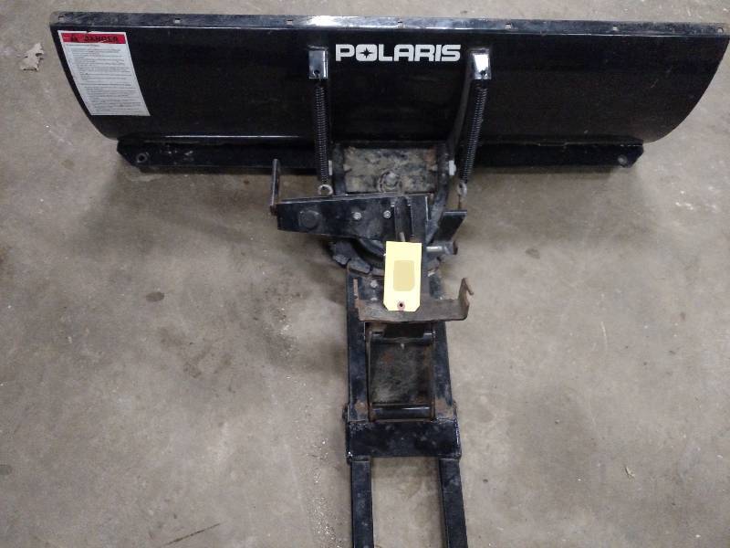 lot 121 image: Polaris Sportsman ATV Plow with Frame