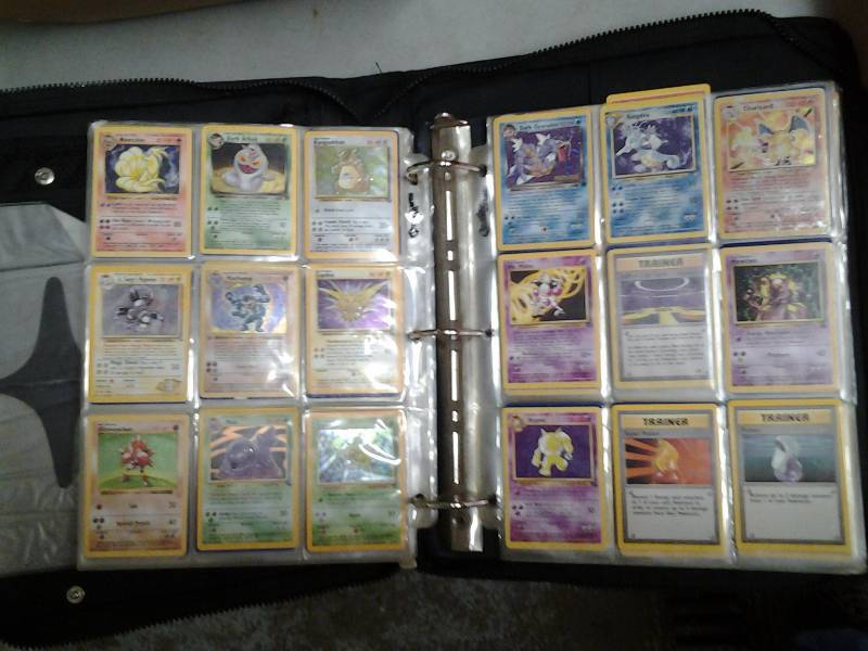 lot 12 image: 3-Ring Binder Of Pokemon Collector Trading Cards