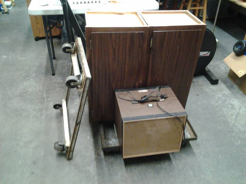 lot 29 image: 2-Wall Cabinets, 2-Rolling Carts, Air Purifier, Executive Office Chair