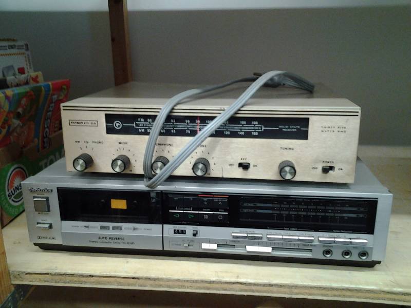 lot 46 image: Technics Stereo Cassette Deck RS-B28R. Raymer 873-35A Receiver