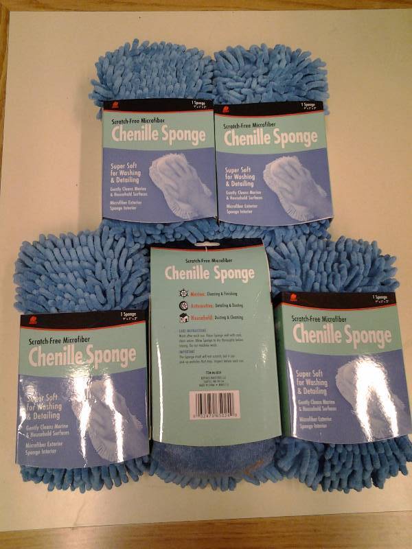 lot 61 image: 5-New Buffalo Brand Micro Fiber Sponges Chenille (Amazon $6.95 Each)