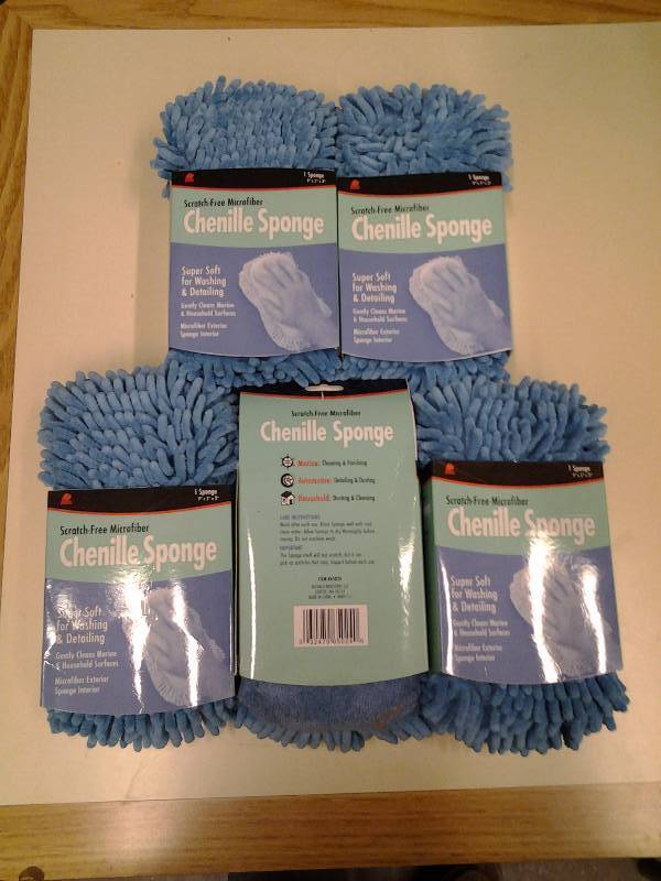 lot 65 image: 5-New Buffalo Brand Micro Fiber Sponges Chenille (Amazon $6.95 Each)