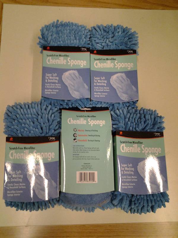 lot 66 image: 5-New Buffalo Brand Micro Fiber Sponges Chenille (Amazon $6.95 Each)