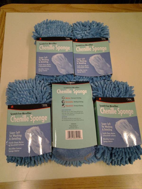 lot 67 image: 5-New Buffalo Brand Micro Fiber Sponges Chenille (Amazon $6.95 Each)