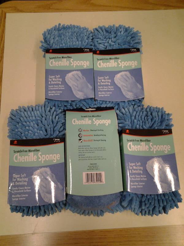lot 68 image: 5-New Buffalo Brand Micro Fiber Sponges Chenille (Amazon $6.95 Each)