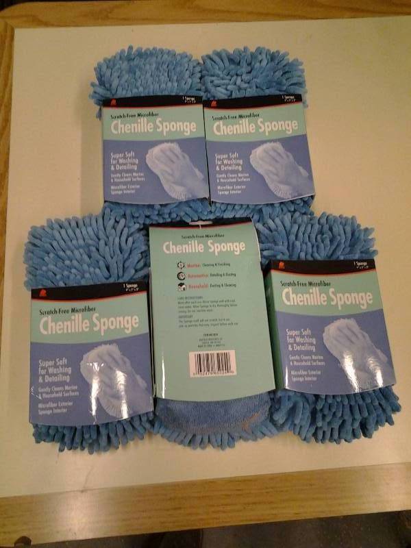 lot 69 image: 5-New Buffalo Brand Micro Fiber Sponges Chenille (Amazon $6.95 Each)
