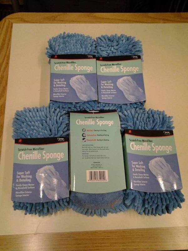 lot 70 image: 5-New Buffalo Brand Micro Fiber Sponges Chenille (Amazon $6.95 Each)