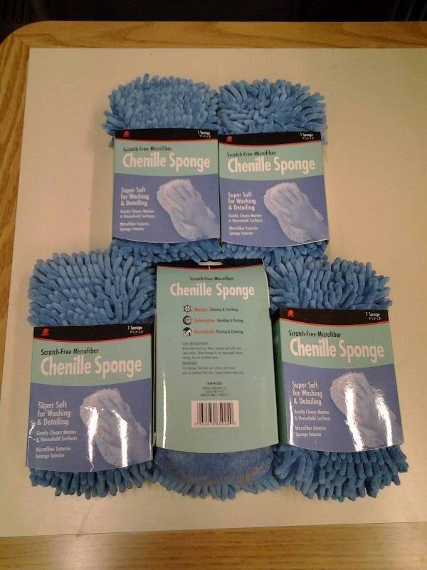 lot 72 image: 5-New Buffalo Brand Micro Fiber Sponges Chenille (Amazon $6.95 Each)