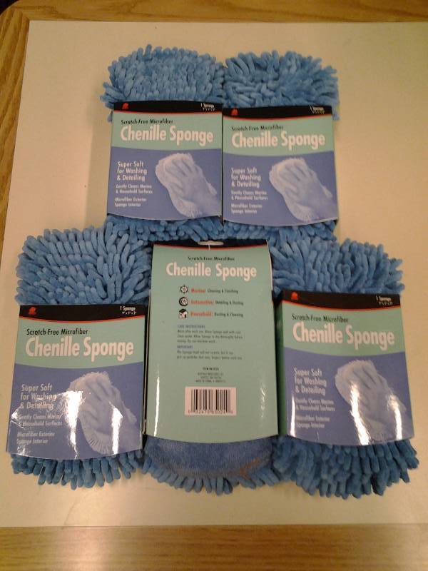 lot 73 image: 5-New Buffalo Brand Micro Fiber Sponges Chenille (Amazon $6.95 Each)