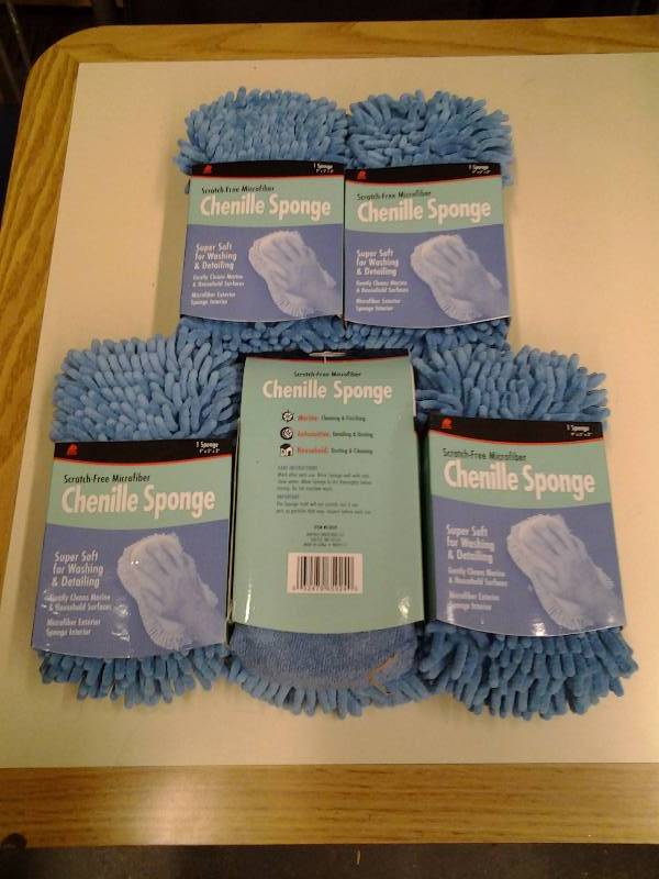 lot 78 image: 5-New Buffalo Brand Micro Fiber Sponges Chenille (Amazon $6.95 Each)