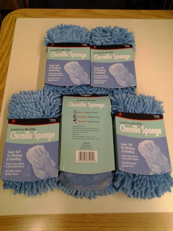 lot 81 image: 5-New Buffalo Brand Micro Fiber Sponges Chenille (Amazon $6.95 Each)