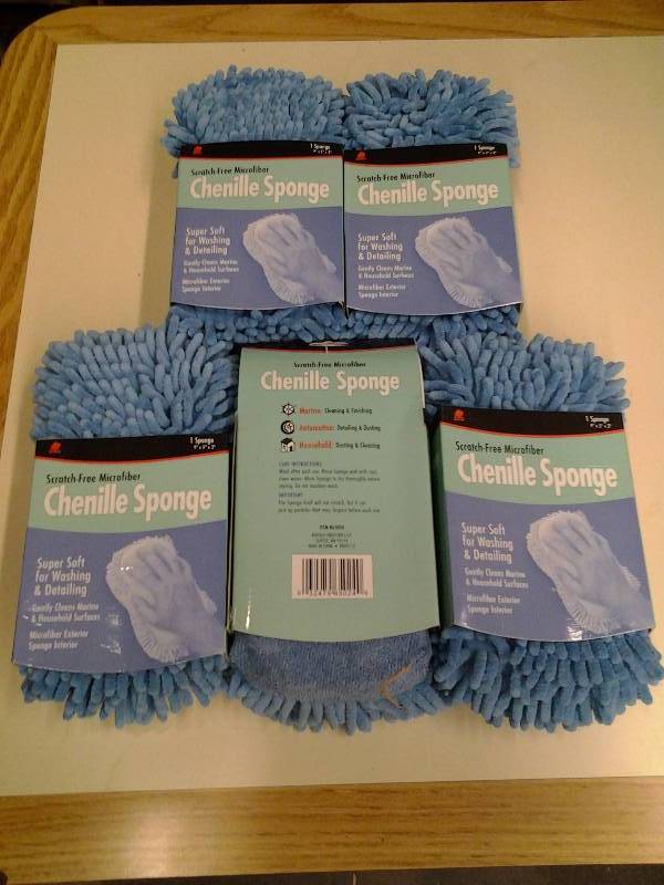 lot 82 image: 5-New Buffalo Brand Micro Fiber Sponges Chenille (Amazon $6.95 Each)