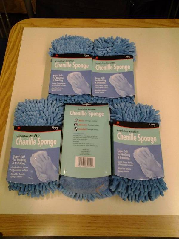 lot 83 image: 5-New Buffalo Brand Micro Fiber Sponges Chenille (Amazon $6.95 Each)