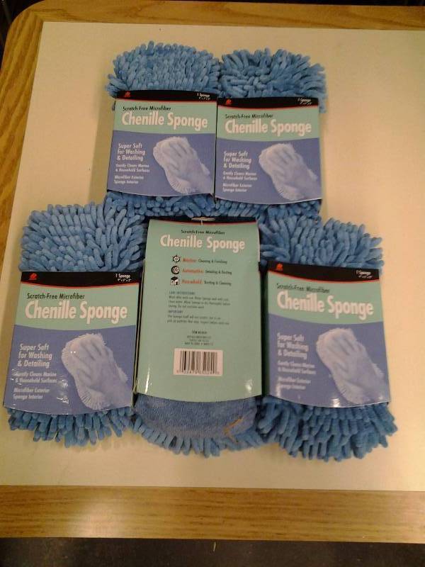 lot 84 image: 5-New Buffalo Brand Micro Fiber Sponges Chenille (Amazon $6.95 Each)