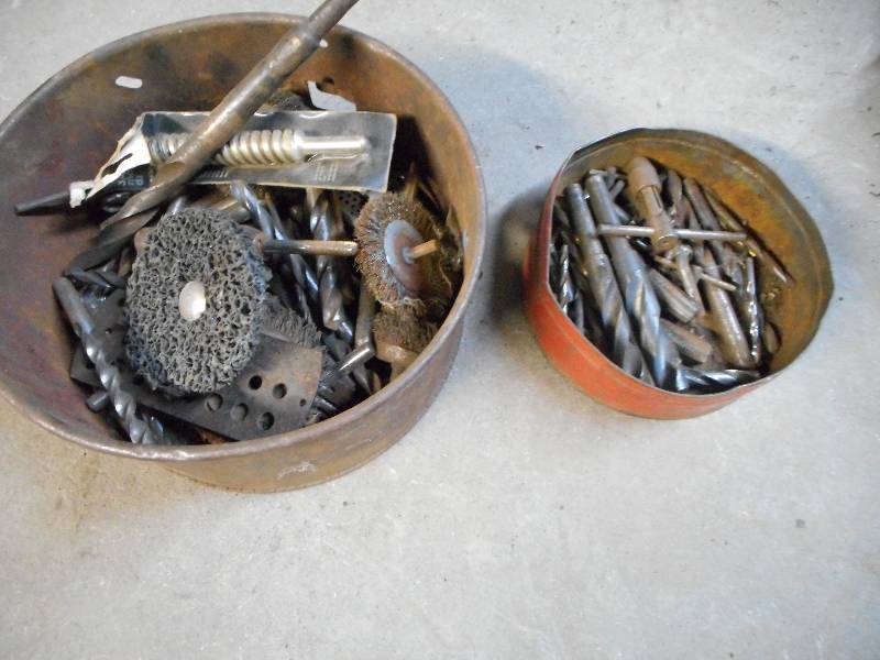 lot 52 image: 2 CANS OF DRILL BITS