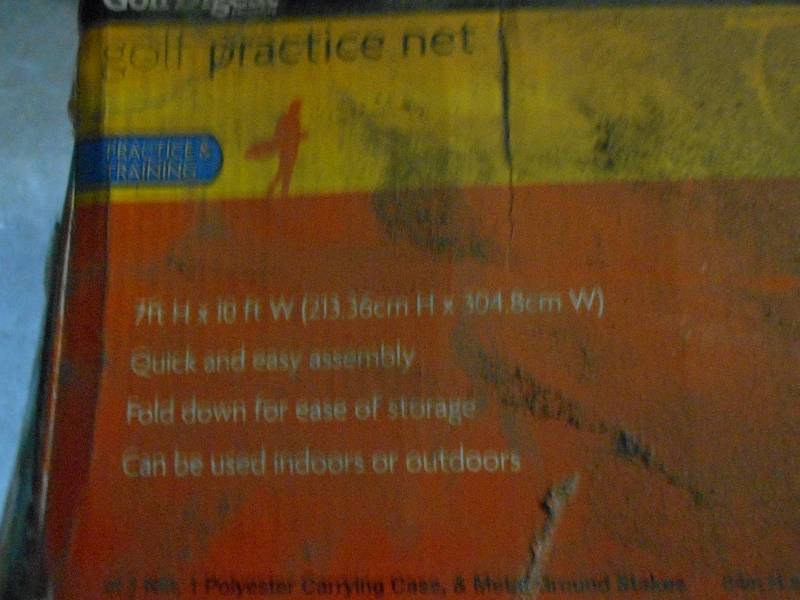 lot 80 image: GOLF PRACTICE NET KIT