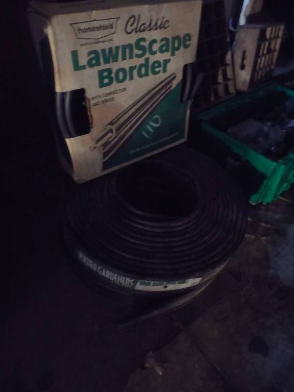 lot 110 image: 3 ROLLS OF LANSCAPING EDGING