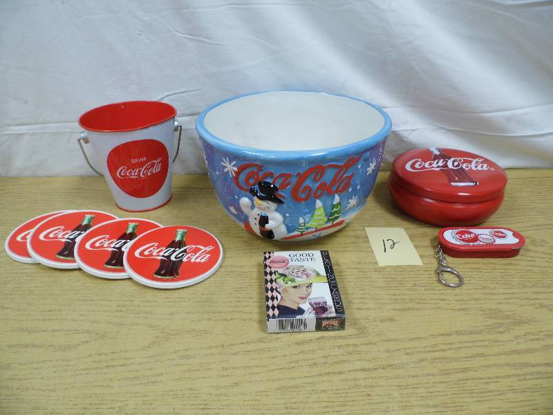 Coke Bowl, Tin, Bucket, Coasters, Key Chain