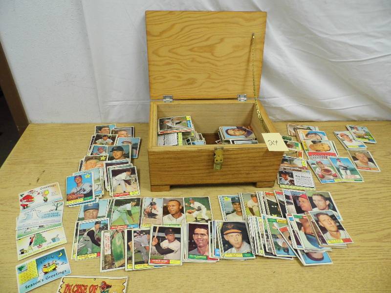 Wood Case of 1960s Baseball Cards