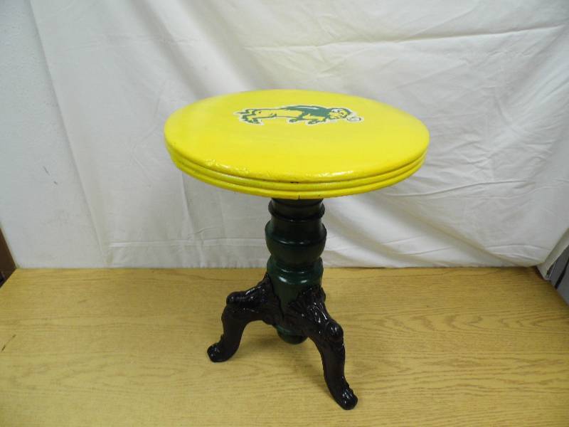 NDSU Bison Antique Piano Stool