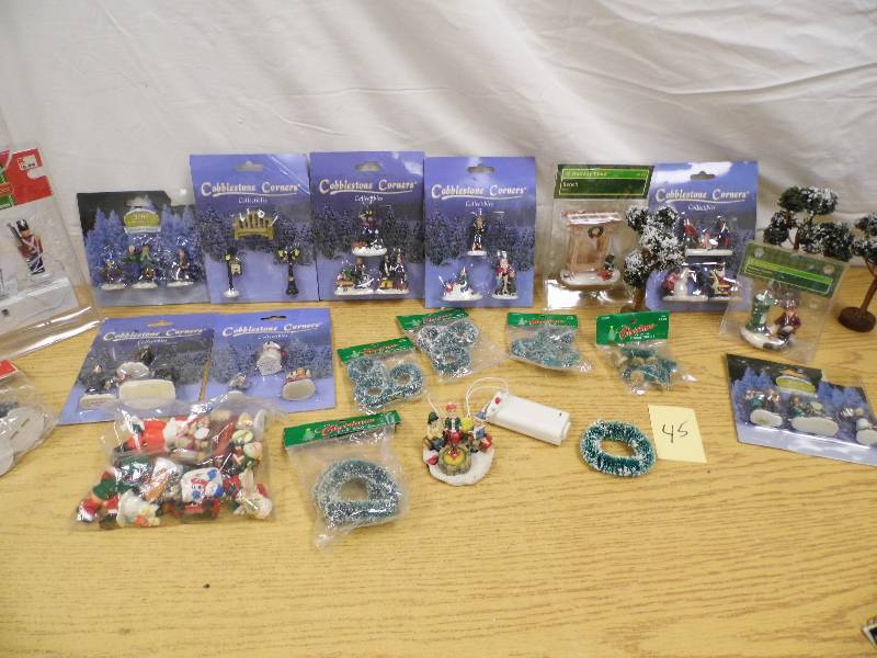 Christmas Village Accessory Pieces