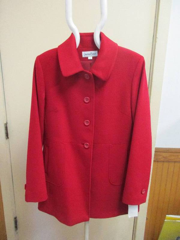 Jonathan Michael red wool jacket size 8