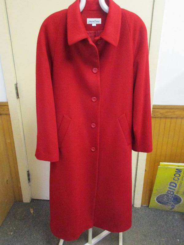 Forecaster Red wool coat (size 16)